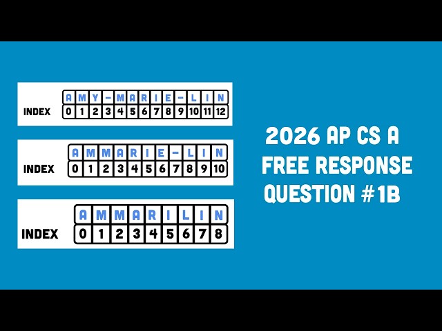 2025 AP Computer Science A FRQ #1B