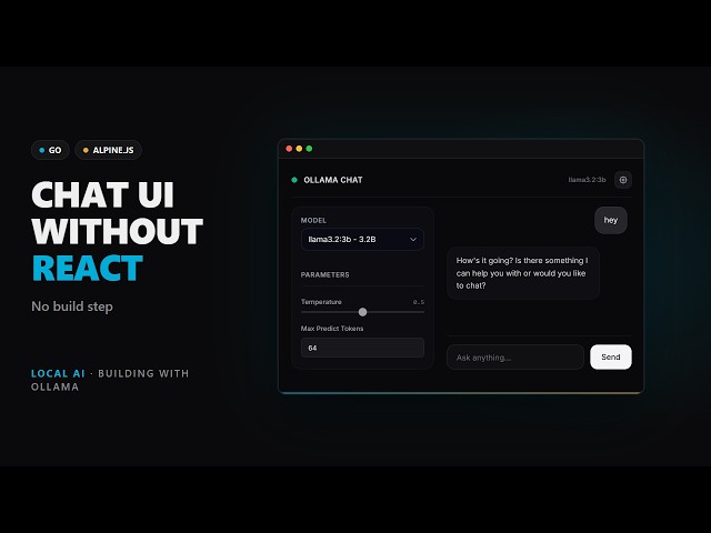 Build a Local AI Chat UI from Scratch using Go & Ollama