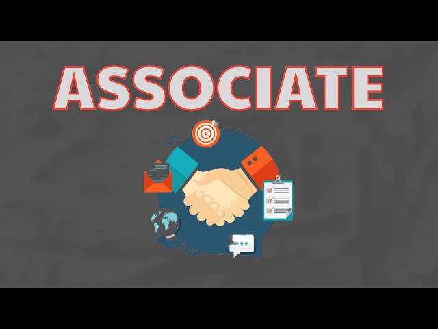 What Does ASSOCIATE  Means || Meanings And Definitions With Example in ENGLISH