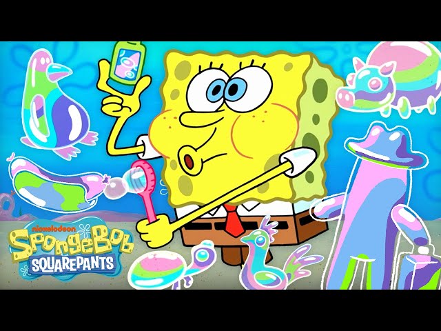 Counting Every Bubble Blown in Bikini Bottom! 🫧 | SpongeBob