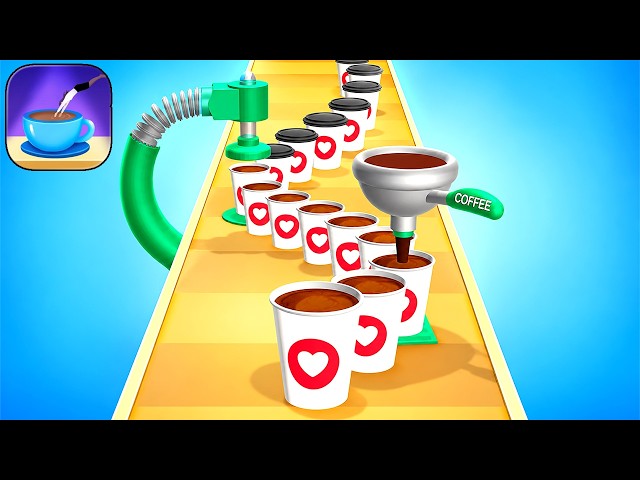 COFFEE STACK - New Mobile Gameplay Walkthrough (iOS,Android) Update All Levels Freeplay