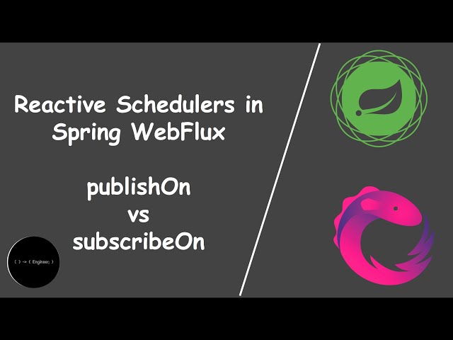 Reactive Schedulers in Spring Webflux | Reactor execution model | subscribeOn vs publishOn operator