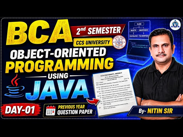 🔥 OOPS Using JAVA Previous Year Paper Solution 2026 💻 | Important Questions with Solution | #01