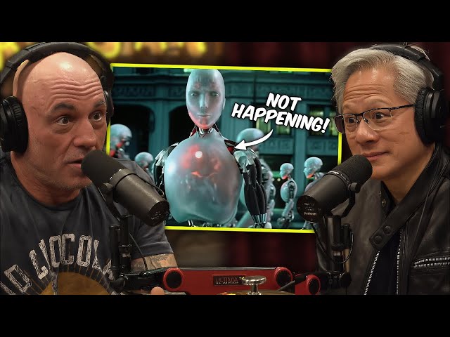 Jensen Huang Doesn't Buy Joe Rogan's AI Apocalypse Narratives...