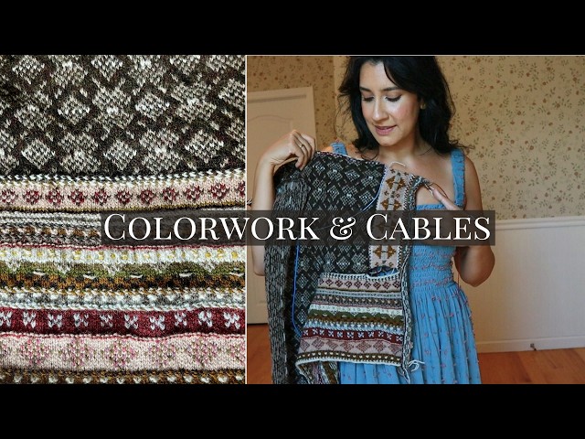 Knitting Podcast 28 - My Current WIPS! Colorwork, Cables, & Tiny Projects