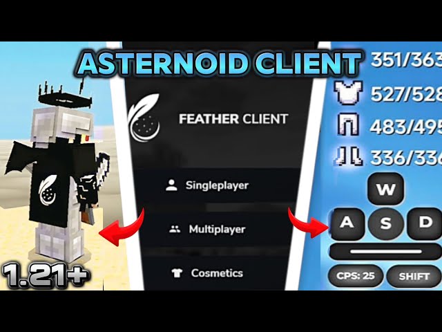 Asteroid Client V2 For MCPE 1.21+ [MOD MENU + FPS BOOST] ⚡