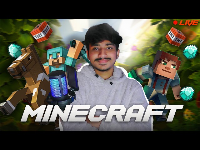 Playing Minecraft & Roblox After Long Time | MINECRAFT LIVE SMP 🔴