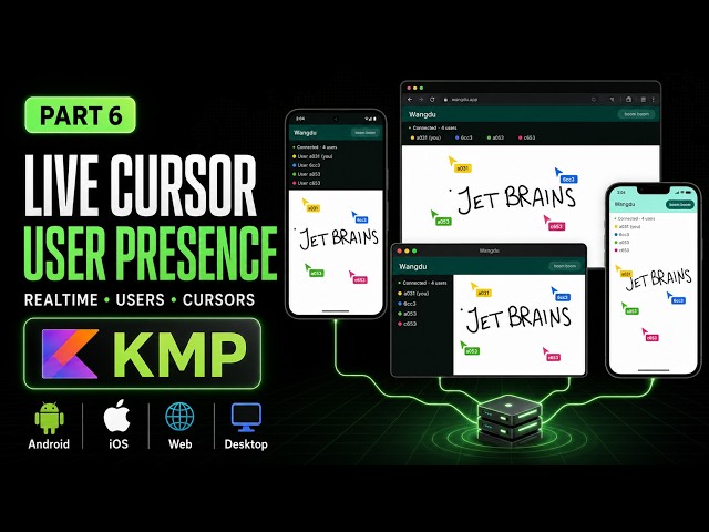 P6: Wangdu - Live Cursor and User Presence | KMP | KTOR | KOTLIN #hindi