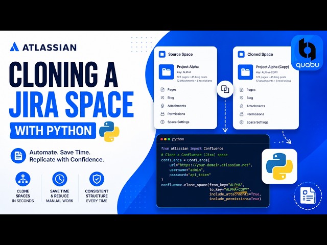 Jira Cloning Software and Business Spaces with Python