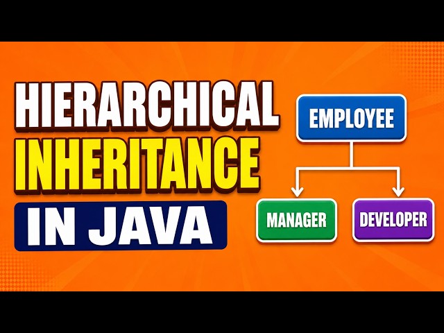 Hierarchical Inheritance in Java | Parent & Multiple Child Classes | OOPs in Java Real-Time Example