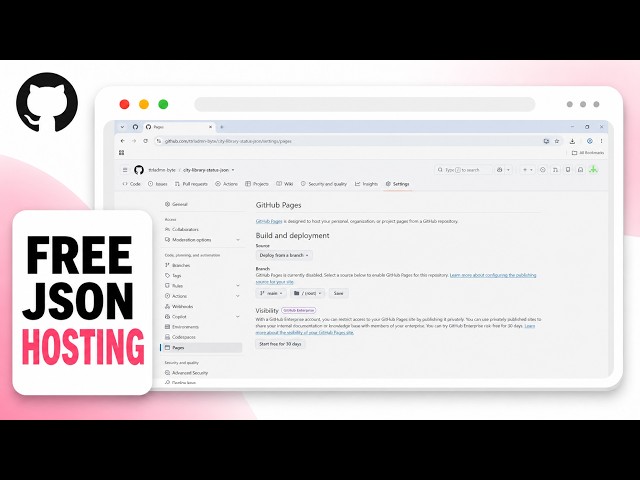 How to Host a JSON File with GitHub Pages (2026 Public Data)