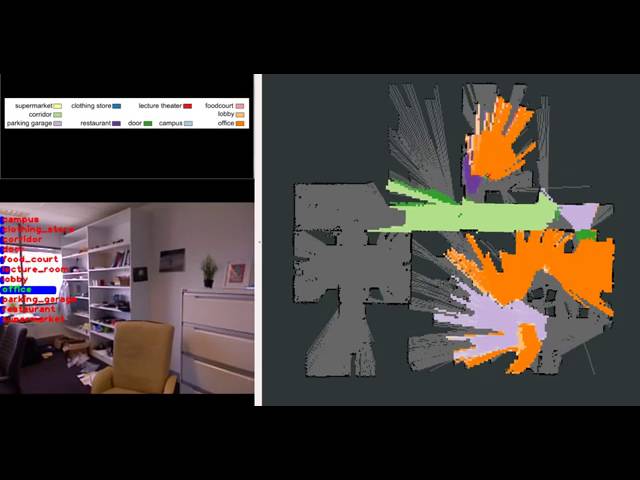 ROS Semantic Mapping on a Mobile Robot using Convolutional Networks