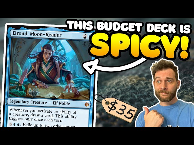 $35 Elrond, Moon-Reader Deck Tech | Build Post Malone's Game Knights Commander on a Budget!