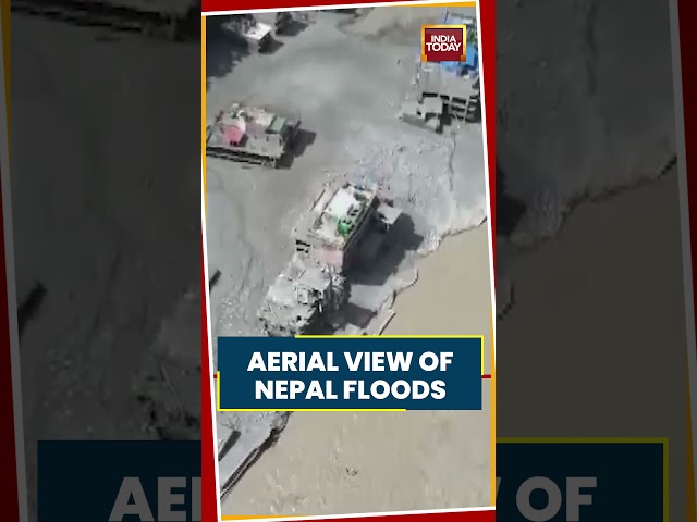 Nepal Flood Fury: Aerial Visuals Show Scale Of Devastation #nepalnews #nepalflood #nepal
