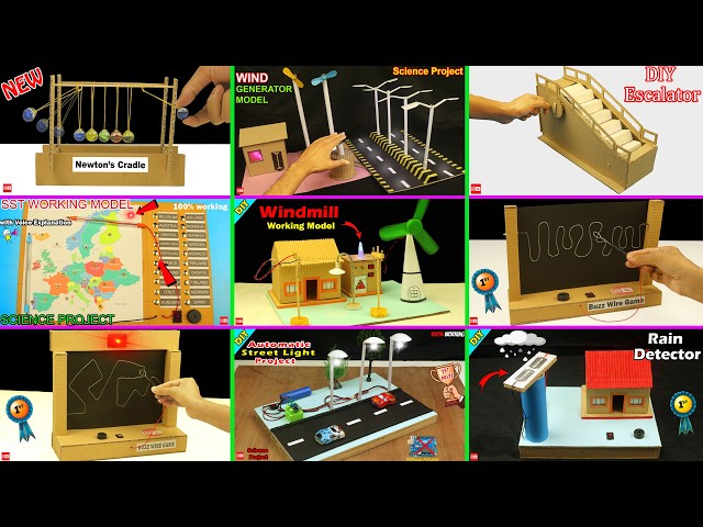 Top 9 Science Projects Working model from Cardboard You Can Make at Home