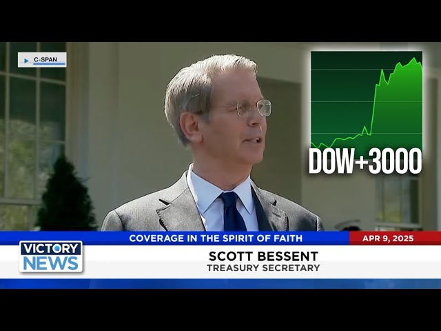 Victory News: Trump Tariff Update, Dow Rallies 3000 points