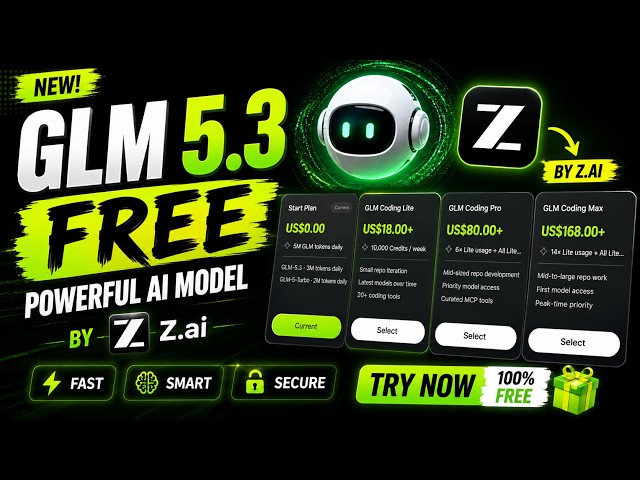 GLM 5.3 Free trial Available | 3M tokens Daily
