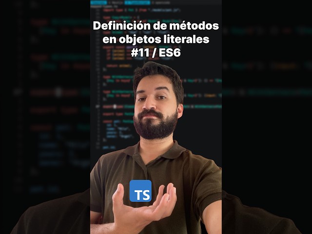 Métodos en objetos literales ⚡ Adiós a la palabra 'function' | ES6 11/44 #Shorts