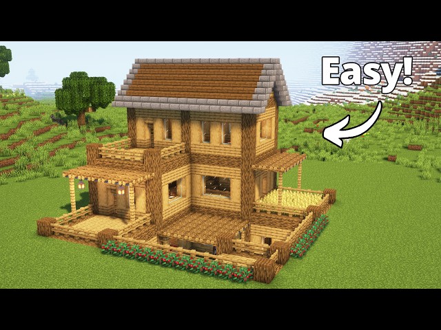 Minecraft: How to Build a Starter Survival House | Tutorial🏠