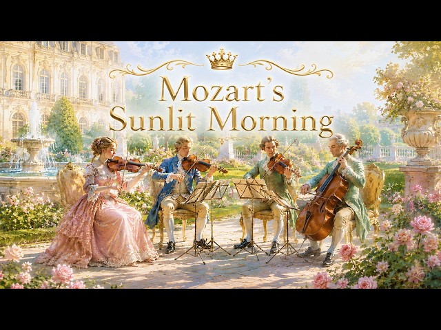 Mozart's Sunlit Morning ☀️ | Elegant String Quartet in the Palace Garden