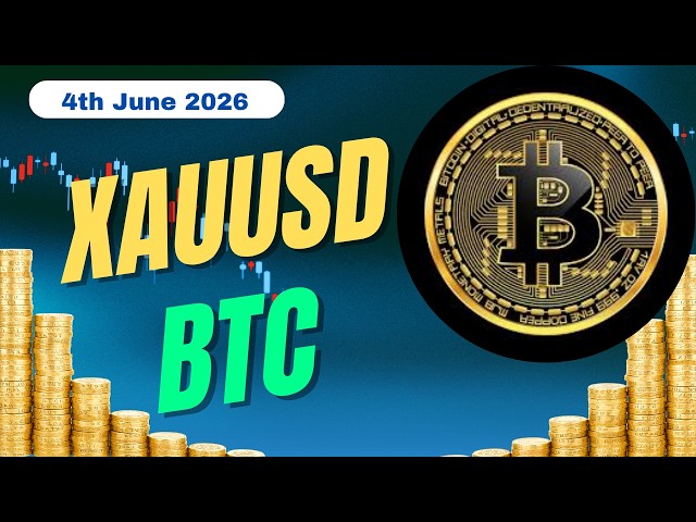 🎯 4 June 2026  BTC and XAUUSD live analysis || Learn Technical analysis - #BTC  #XAUUSD