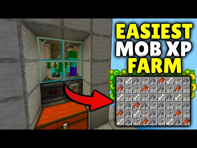 EASIEST MOB XP FARM Minecraft Bedrock 26.1+! (FAST XP)