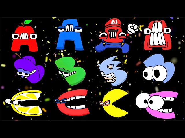 Four Colorful Alphabet Worlds | Fun ABC Song for Kids | Learn A–Z with Characters