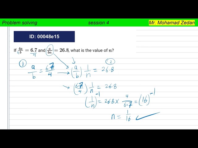 Sat Session 4 problem solving and exponential Function