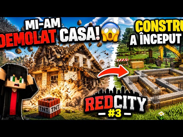 😱 Mi-am DEMOLAT Casa! Constructorul a început FUNDAȚIA! 🏡 | RedCity #3