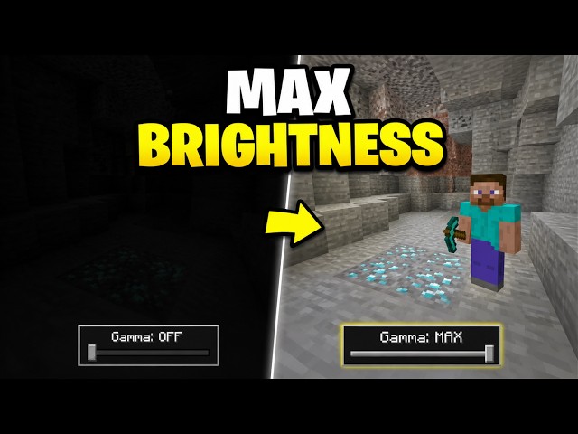 Minecraft FullBright with NO MODS Tutorial
