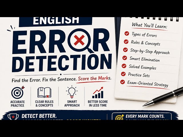 Poor Accuracy in Error Detection | Watch this to Improve ✅ 📚 #banking#bankingenglish#bankingexams 