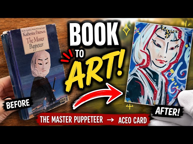 Repurposing an Old Book Into an ACEO Art Card 📚🎨 | DIY Mixed Media & Upcycled Art Tutorial