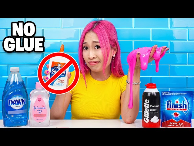 I Tried Every No Glue No Activator Slime Recipe!