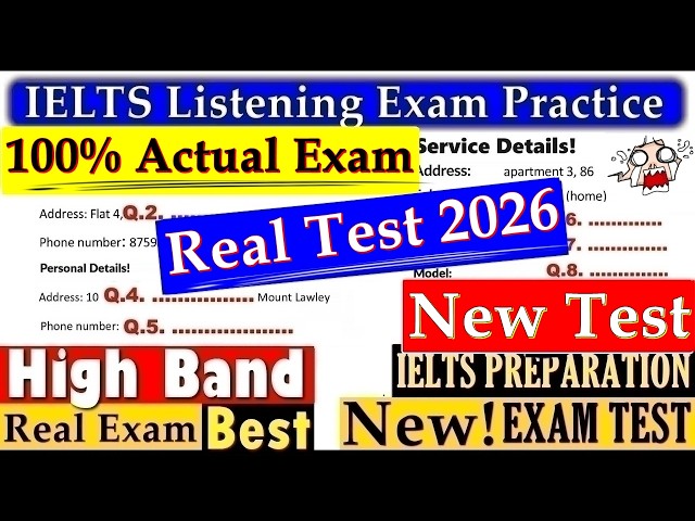 IELTS LISTENING PRACTICE TEST 2026 WITH ANSWERS | 19.08.2026