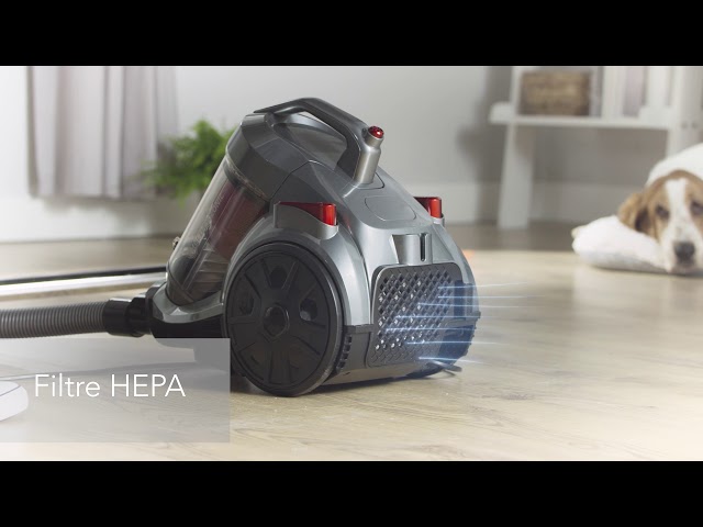 Inventor EP MC78, Aspirateur sans Sac 3.0L, 850W, Tech Poly-Cyclonique, 5 Accessoires de Nettoyage.