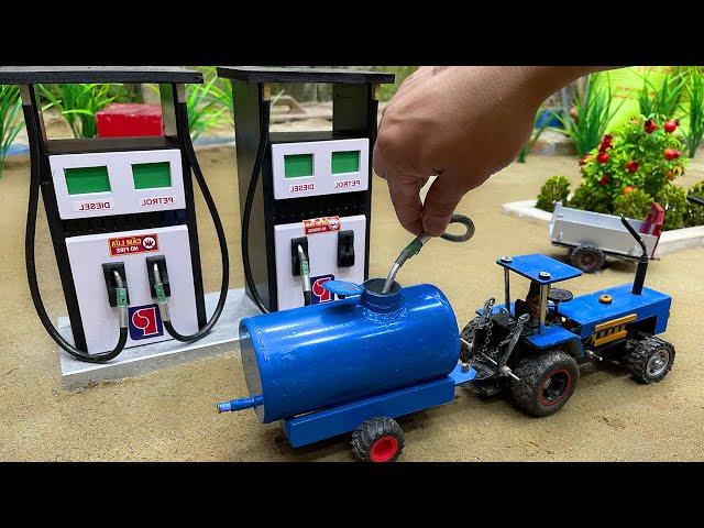 diy tractor mini petrol pump science project || @Keep Villa DIY