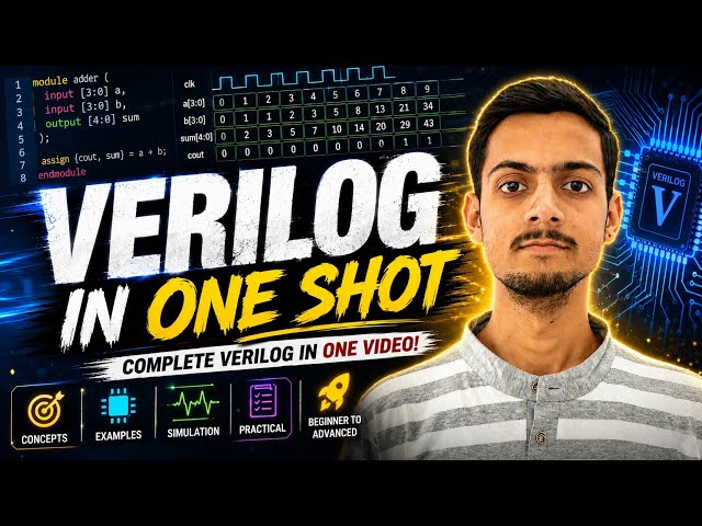 Master Verilog in 1 Video | Complete Roadmap in One Shot | Interview Questions answer