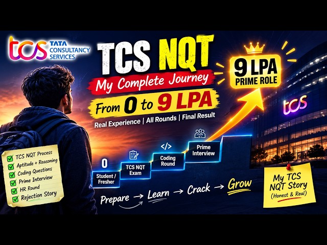TCS NQT 2026 Experience | Aptitude + DSA Coding + 9 LPA Interview + Final Result