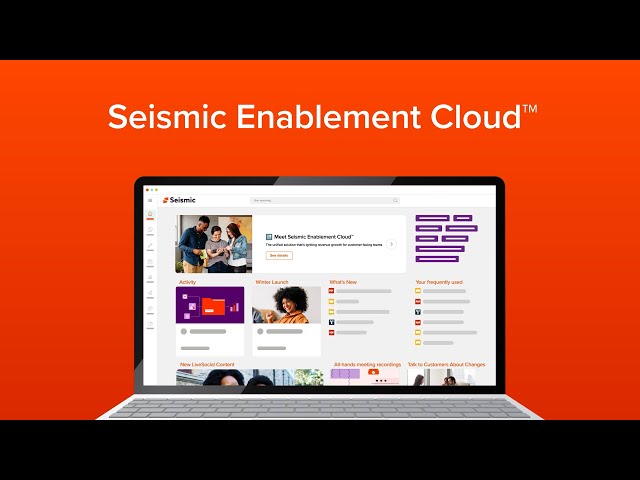 The Seismic Enablement Cloud Overview