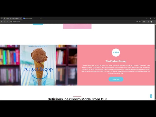 Website quản lý bán hàng và chia sẻ công thức kem