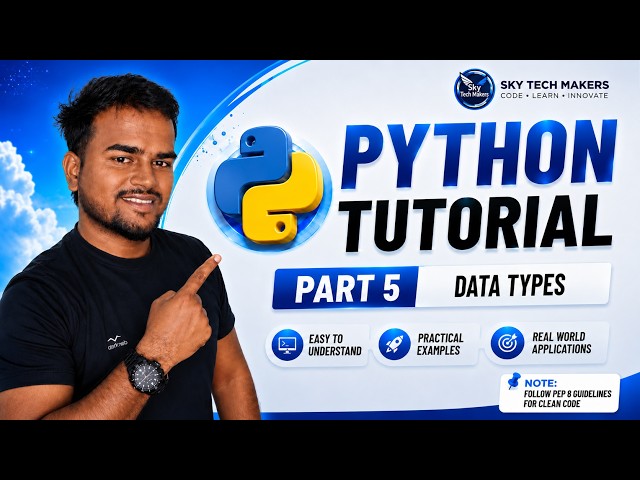 #05 Python Data Types in Tamil | int, float, str, bool & More | Python for Beginners #python