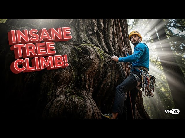 Epic Tree Climb Adventure in Virtual Reality VR180 3D 8K