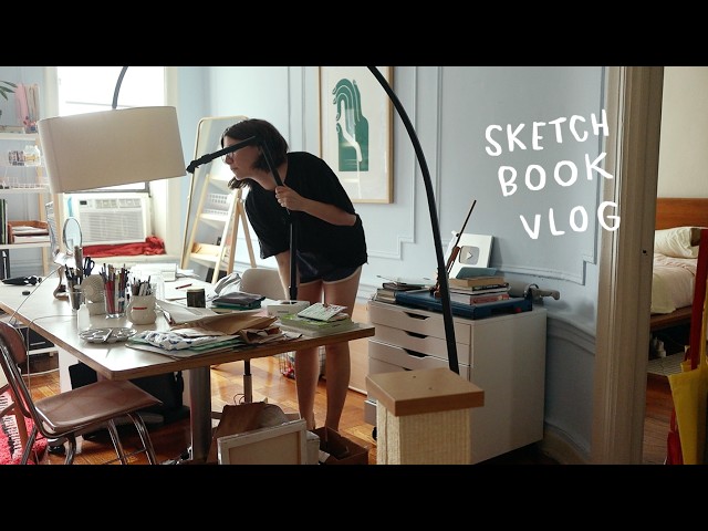 my sketchbook routine for a full week