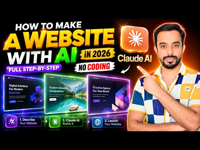 How to Make a Website with AI in 2026 | Full Step-by-Step (No Coding)