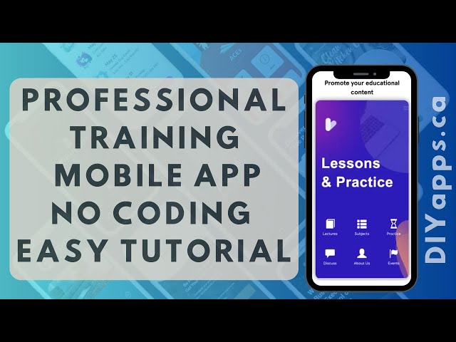 Professional Training mobile app builder - Create an app with no coding experience (Easy Tutorial)