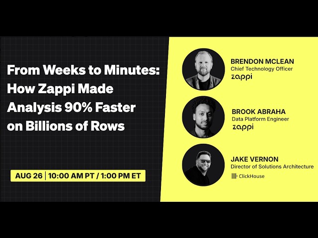 From Weeks to Minutes: How Zappi Made Analysis 90% Faster on Billions of Rows