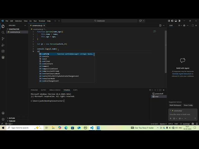 Constructor in JavaScript 