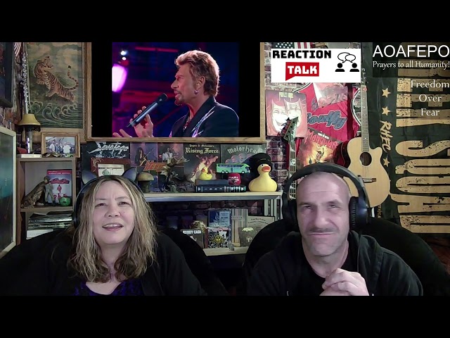 Reaction - Johnny Hallyday "Que je t'aime" - Angie & Rollen Green