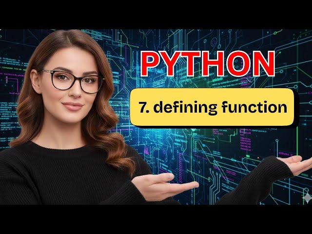 Defining function in PYTHON | Episode 7 for Beginner | #python #beginners #tech