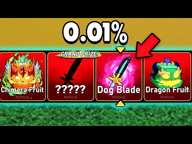 I got the 0.01% DOG BLADE in BLOX FRUITS!
